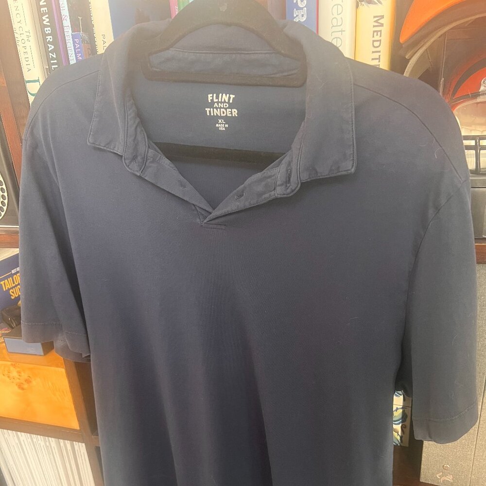 Flint & Tinder Navy Polo - XL